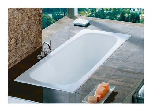 Imagen 2 de 6 de Bañera De Acero Sacha Fond Ant 1700x700mm-255 Lt Bc Roca