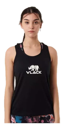 Musculosa Deportiva Mujer Cumin Negra