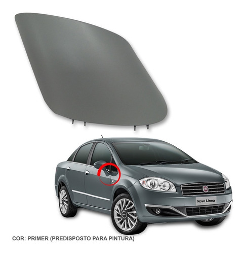 Tampa Base Retrovisor Direito Primer Fiat Linea Essence 2015