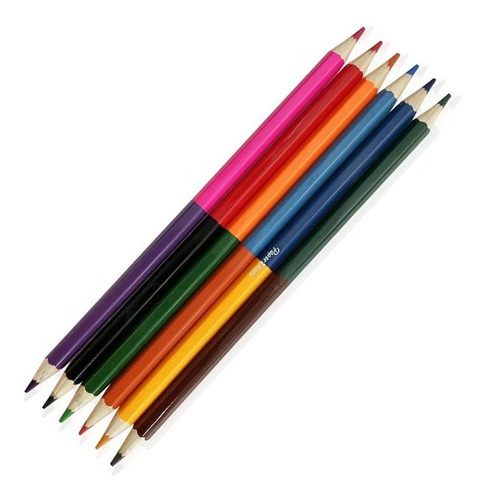 Lapices Paper Mate Bicolor Doble Punta X 6 = 12 Colores
