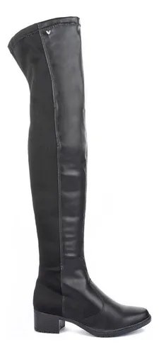 Bota over mississipi hotsell salto alto preta
