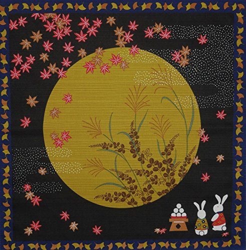 Furoshiki Gamuza De Regalo Diseño De Conejos Y La Luna De La