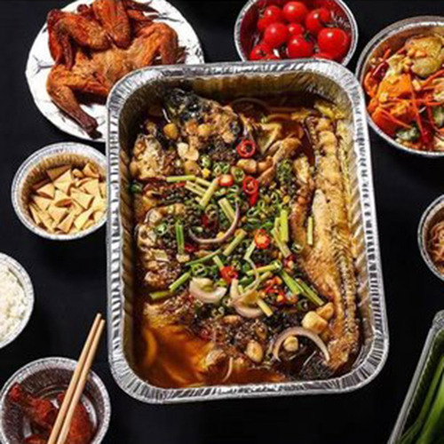 Bandeja De Papel De Aluminio Desechable Para Llevar De 10 Un