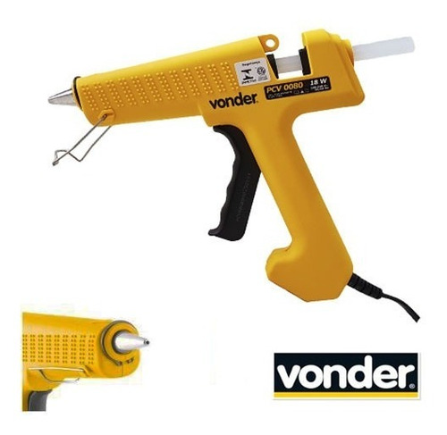 Imagem 2 de 5 de Kit 2 Pistolas Cola Quente Profissional 12mm Vonder 127/220v