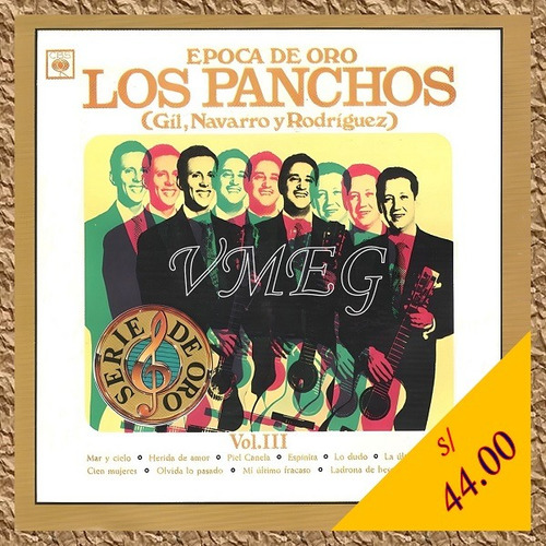 Vmeg Cd Los Panchos 1979 Época De Oro Vol. Iii