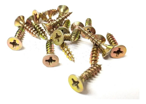 Tornillo Fix 3.5 X 25 Mm Caja De 1000 Unidades Madera Dorado