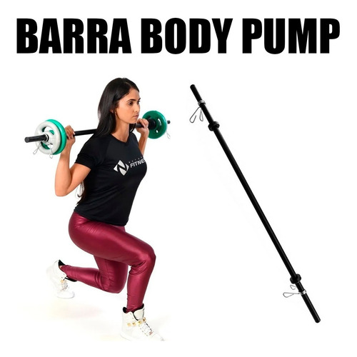 Imagem 4 de 5 de Kit Body Pump Barra + 20 Kg De Anilha De Ferro