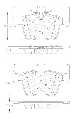 Balata Trasera Volvo V60 Cross Country 2020 (rotores 320mm)
