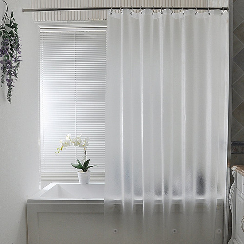 Forro De Cortina De Ducha Aoohome Frosted Eva Extra Largo 18