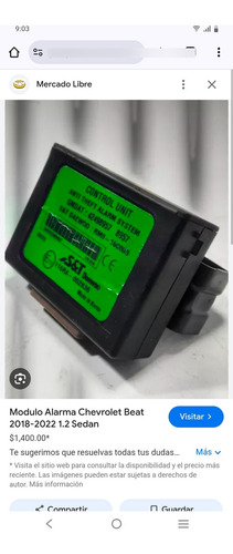 Módulo Control De Alarma Chevrolet Beat 18-22 (Usado)
