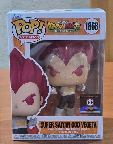 Funko Pop Dragonball Super Saiyan God Vegeta 1868 Chalice