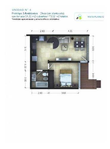 Imagen 11 de 22 de En Venta. Depto 2 Amb + Entrepiso, Terraza Y 2 Aires Acond.