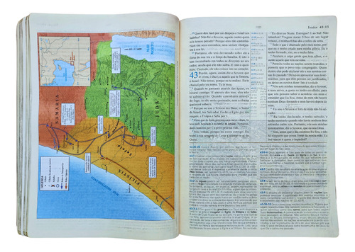 Biblia De Estudo King James Holman 1611 Com Caixa Capa Luxo Marrom Palavras De Jesus Em Vermelho