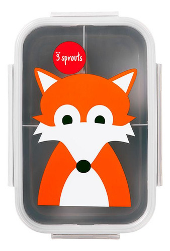 Bento Box 3 Sprouts Fox Color Gris