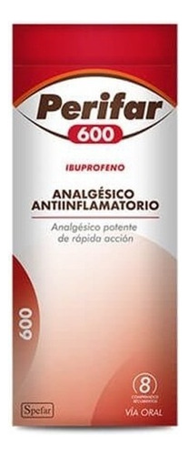 Perifar® 600 Mg  8 Comprimidos (ibuprofeno)