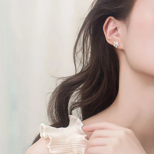 Pendientes Con Forma De Flor De Cerezo Para Mujer, Con Forma