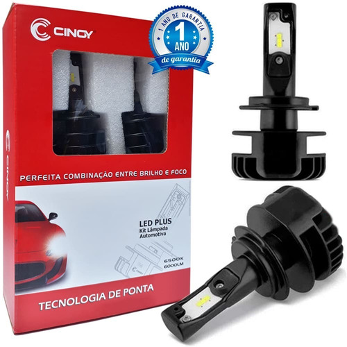 Lampada Ultra Led Cinoy H1 H3 H7 H8 H11 Hb3 Hb4 6500k 6000lm