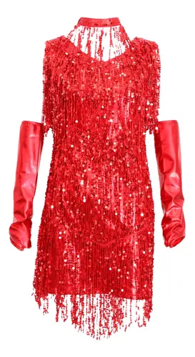 Vestido de charleston con flecos hotsell