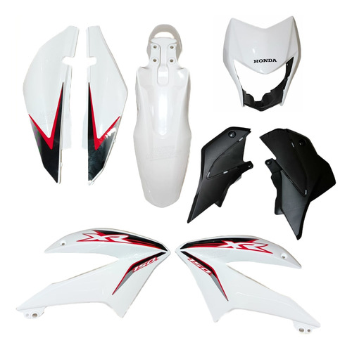 Kit Plástico Honda Xr 150 L Tapas Guardabarros Carenaje 