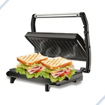 Comprar Grill e Sanduicheira Press Grill Gourmet Ceramic Inox Tostex Preto BK-GRL750-110 Bak 750W 110V