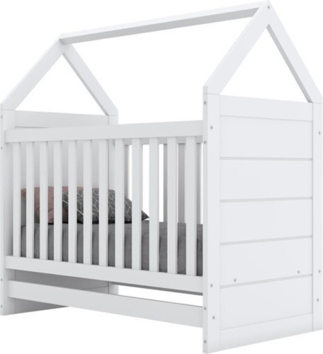 Berço Montessoriano Luxo Mini Cama 2 Em 1 Cabana