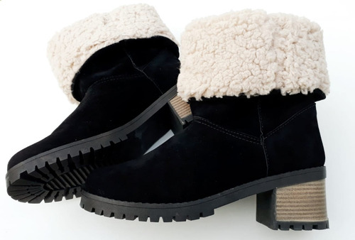 Imagem 5 de 5 de Bota Forrada Com Pelo Lã Pelúcia Feminina Marrom Quentinha