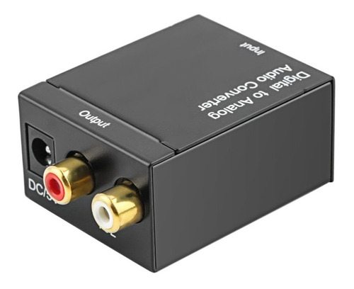 Digital Optical Coaxial Toslink Señal A Analógico Audio Conv