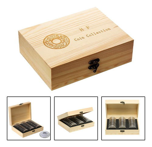 30 Unidades De Cápsulas Para Monedas De 51mm, Caja Para