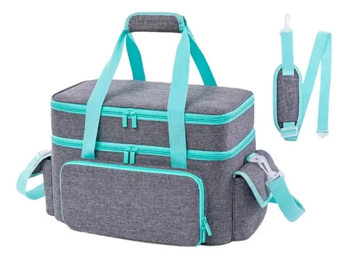 Bolsa De Armazenamento De Costura De Camada Com 2 Remo