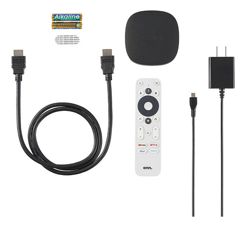 Onn Uhd Streaming 4k 2 Gb Ram Google Tv 2023 Color Negro Tipo De Control Remoto Control De Voz