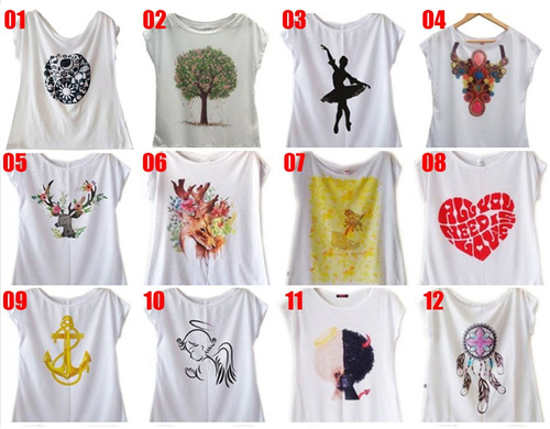 estampas camisetas femininas