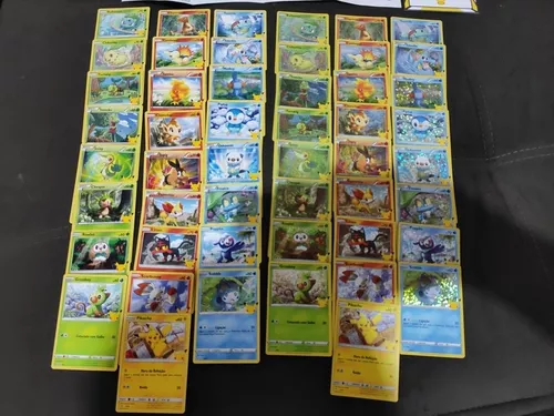 Coleção Completa Cartas Pokémon Mc Donalds 25 anos - 25 cartas comuns