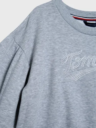 Polerón Con Mangas Aglobadas Gris Tommy Hilfiger