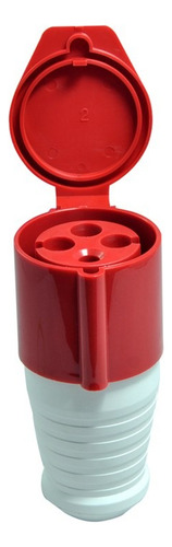 Acoplamento Jng 380v 3 Polos+terra 32a Vermelho 224