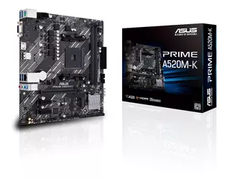 Motherboard Asus A520m-k Amd Compatible Ryzen 3ra Gen