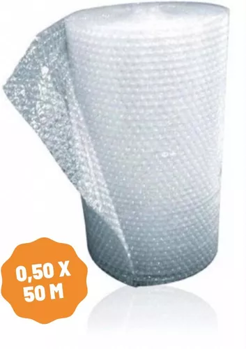 Rollo Embalaje Plastico Burbujas 50 Cm X 50 Mts Protección