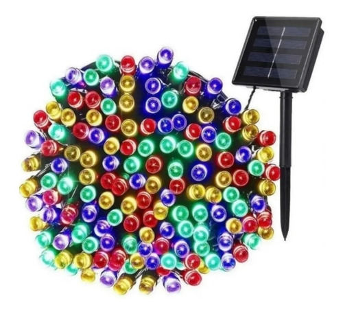 Luces Solar Guirnalda 100 Led Pack 3 /color Multicolor