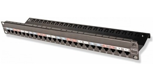 Imagen 2 de 4 de Patch Panel Siemon 24port Cat6a W/jacks Zmax Negro 1rms