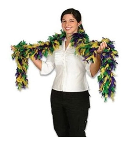 Accesorio De Plumas Para Disfraz , Dorado Y Morado