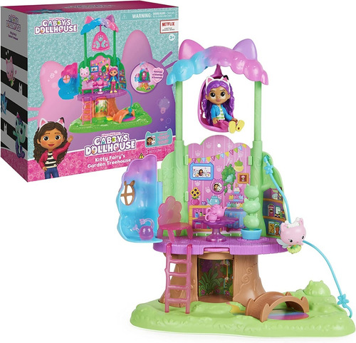 Muñeca Gabby's Dollhouse Kitty Fairy's Garden Treehouse