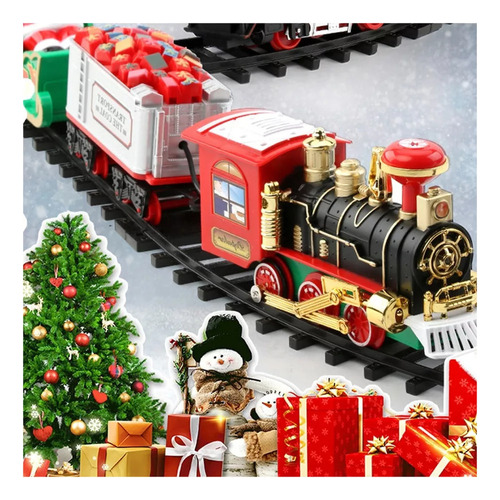 Juguetes Navideños, Tren Eléctrico, Decoración De Árbol, Reg