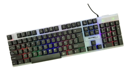 Teclado Gamer Retroiluminado Warrior Series Zakro Netmak Rgb