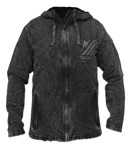 Campera Gabardina Radikal Racing Star Black