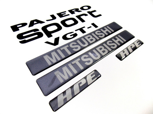 Adesivos Emblemas Pajero Sport 2009 Vgt-i Hpe Resinado 3d