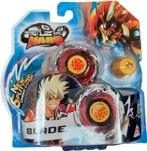 Beyblade Infinity Nado Super Com Lançador Ferro Metal