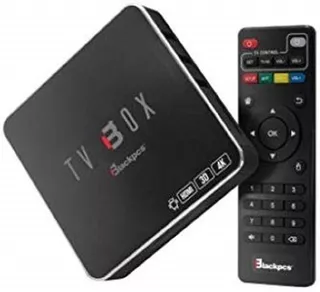 Tv Box 4k Smart Tv Blackpcs Eo104l-bl 1gb Ram Negro Tipo de control remoto Estándar