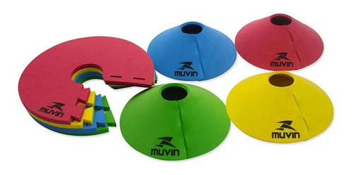 Kit 12 Half Cones Eva Muvin - Coloridos - 6cm X 19cm 