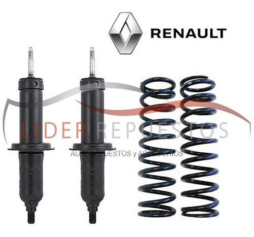 Amortiguador Kit X2 Renault 12 Delanteros Mas Espirales