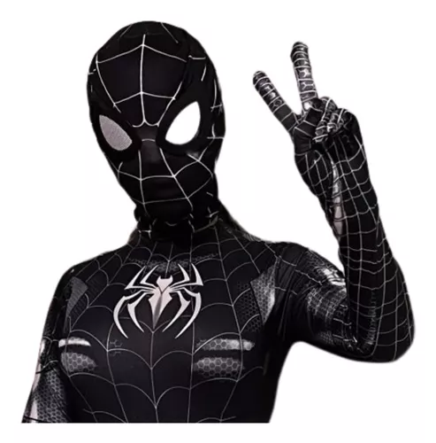 Máscara Cosplay Espetacular Homem Aranha Desenho Fantasia Realista Top