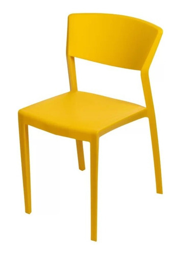 Cadeira Para Cozinha Até 154kg Tradicional Oui Im In Home Cor Da Estrutura Da Cadeira Amarelo